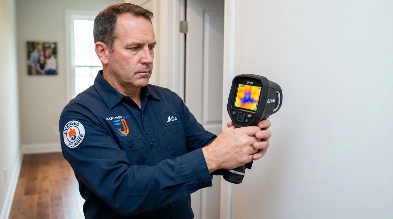 Thermal imaging leak detection by Johns Plumbing LLC in Fond du Lac